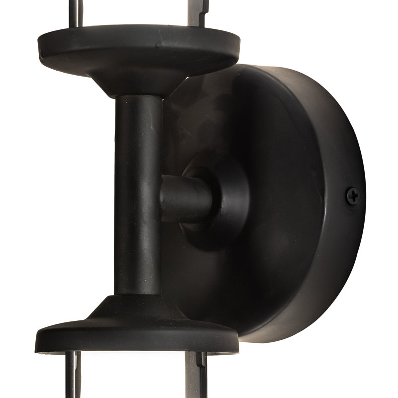 2 - Light LED Armed Sconce, Flat Black