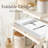 Bamboo Bathtub Tray Caddy - White, Expandable to 41.5"-1171131762