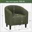 Fauteuil club rembourré en tissu-106296589