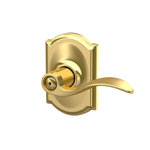 Accent Bronzed Bed & Bath Privacy Door Lever with Camelot Trim