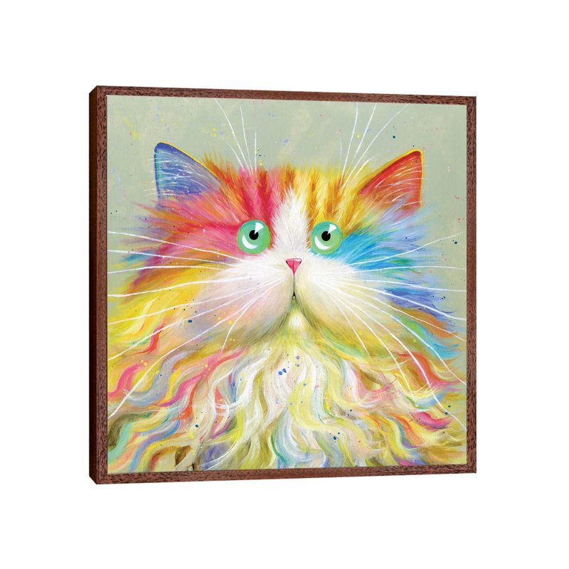 Mousta Chou 1 Piece Wall Art on Canvas, 45.72 cm H x 45.72 cm W x 4.445 cm D, Brown Floater Framed