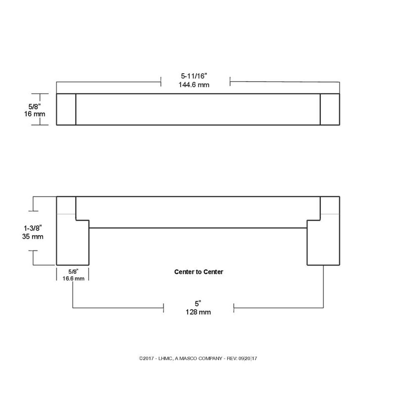 Stratford Bar Pull Multipack, 5-1/16" Center to Center