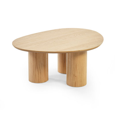 Solid Wood Three Leg Coffee Table