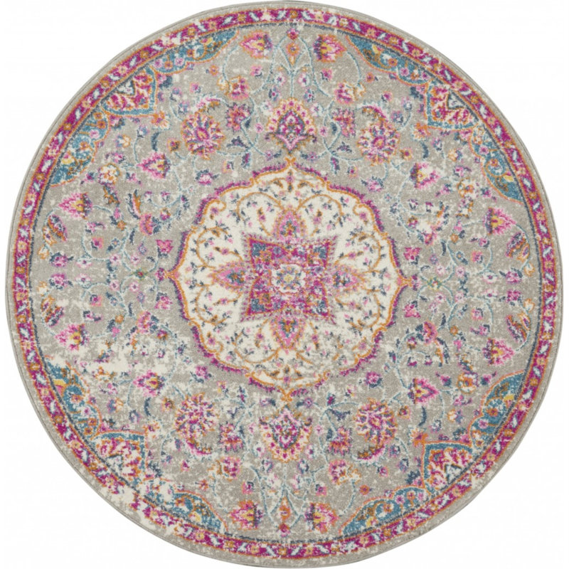 Doynton Oriental Indoor Rug, Round 5'3"