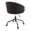 Chaise de travail contemporaine en métal et similicuir avec détails métalliques