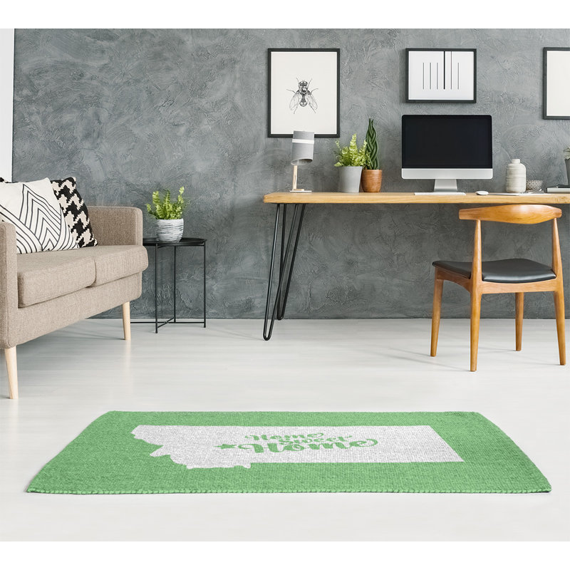 Tapis pour la maison verte Helena, Rectangle 5 pi x 7 pi