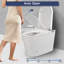 Toilette intelligente pour bidet, couvercle et chasse d'eau à ouverture automatique, bidet plus large, séchage à l'air chaud à l'eau chaude, activation du capteur au pied, distance de détection du Radar, modes de lavage, température réglable, mémoire du côté de la sécheuse