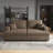 Bianca Wide Plush Corduroy 2 Seater Sofa Apartment Couch With Removable Cushion Cover-566829969
