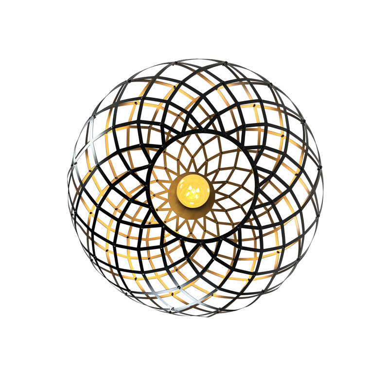 Luminaire suspendu ovale 1 lumière Linares