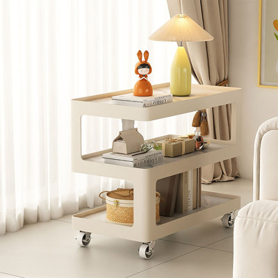 Cream Move Sintered Stone Safe Nightstand