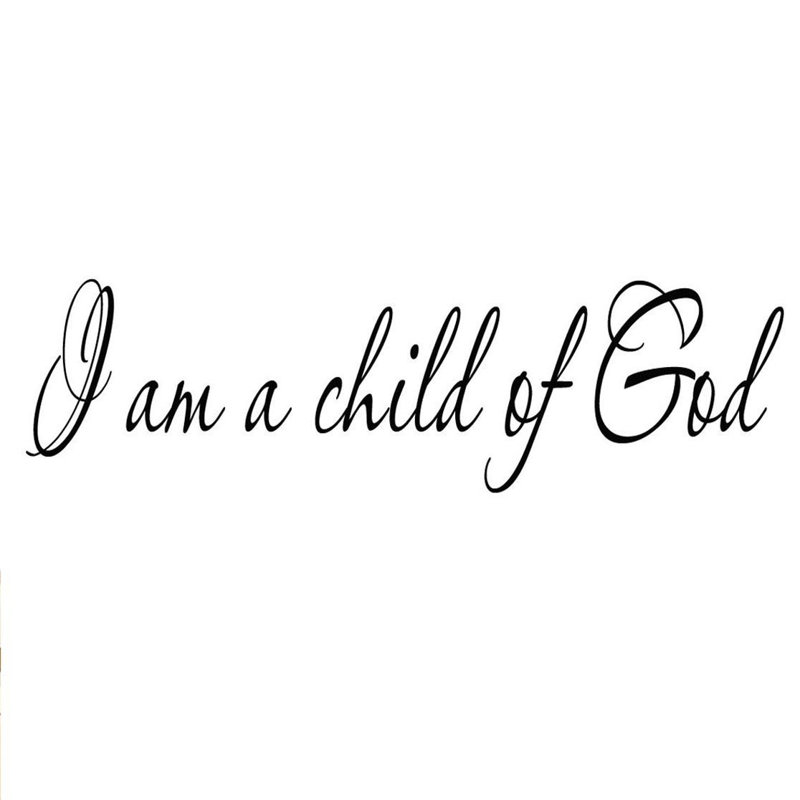 Adhésif décoratif Danieli I am a Child of God, H 5,5 po x l 22,5 po