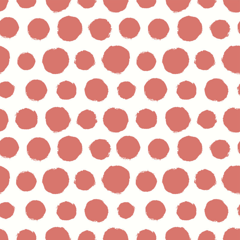 Painted Polka Dots - Wrapped Canvas Print, 30cm H x 30cm W x 3.8cm D