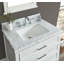 Meuble-lavabo simple 30 po Manhattan avec comptoir en marbre de Carrare, pré-assemblé-1001850159