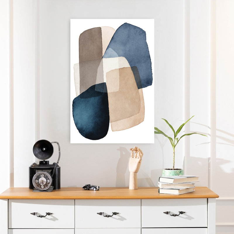 Art contemporain, art contemporain abstrait, H 24 po x l 16 po