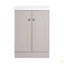 Meuble-lavabo autoportant 24 po avec lavabo en résine et 2 portes d'armoire à fermeture en douceur (emballage KD)-126528375