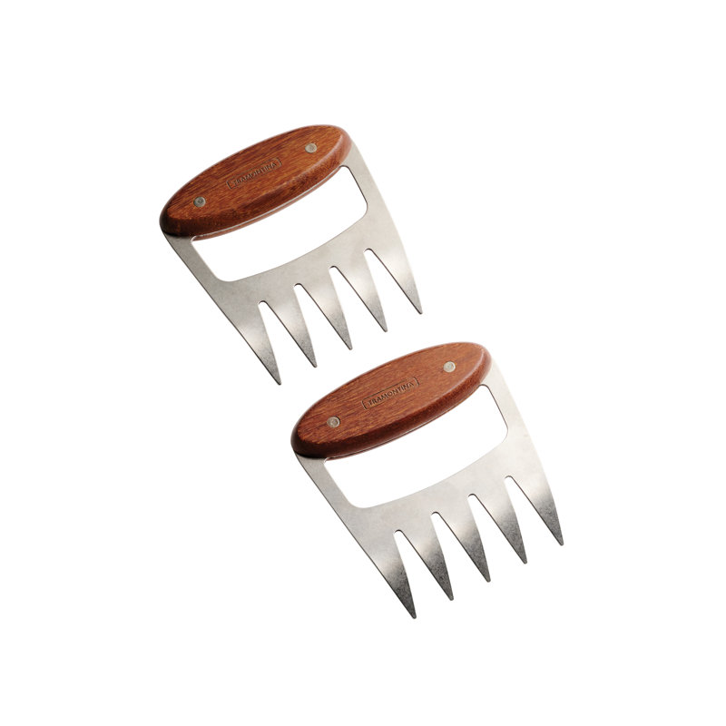 Black Rectangular Plastic Cutting Board Set with Knife and Shredder Claws
