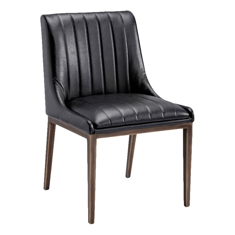Spiva Upholstered Dining Chair, Vintage Black