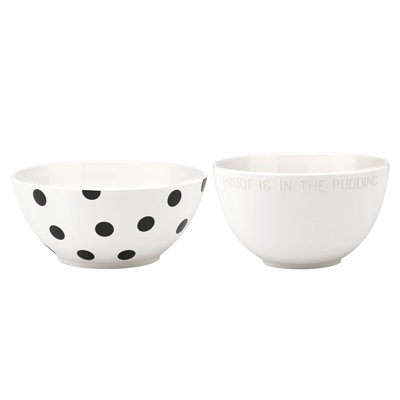 Ensemble de 2 cuves en mélange de goût kate pique new york Deco Dot