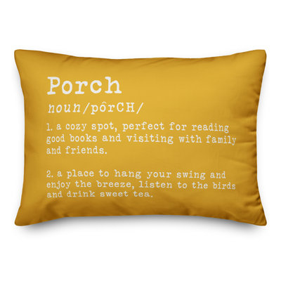  Housse et insert pour oreiller rectangulaire d'extérieur Porch
