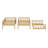 Rubber Wood Triple Bunk Bed With Ladders And Guardrails,Can Convertible Into Platform Beds-756287881