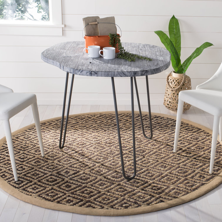 Derry Natural Fiber Hand Woven Jute Geometric Rug