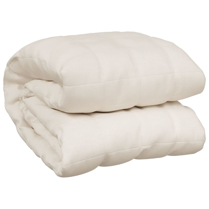 Harshaw Weighted Throw Blanket, Cream, W122 x L183cm