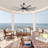 72 Inch Large Ceiling Fan with Light and Remote, Black/Walnut Fan, 3CCT LED, 6-Speed Reversible DC Motor-329636278