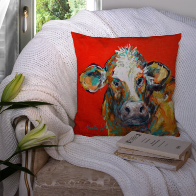  Cow Caught Handed Too Indoor/Outdoor Throw Pillow