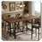 Rustic Sturdy Easy Assembly Pub Bar Counter
