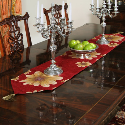 Chemin de table floral chenille Talus