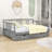 Full Size Wood Daybed with Dual Drawers and Slats-1111741287
