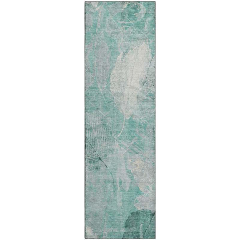 Premium Machine Washable Mayfield AMF1850 Floral Rug, Runner 2'3" x 7'6"
