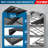 2-Pack 1.5x4ft Heavy Duty Garage Wall Shelving
