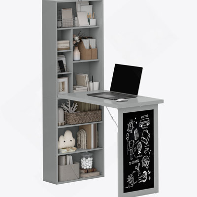 Bureau d'ordinateur pliable, bureau d'ordinateur mural