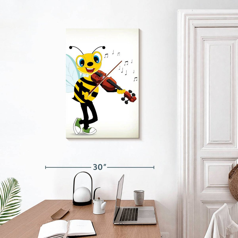Ashelle Bee Playing Violin, 30" H x 20" W