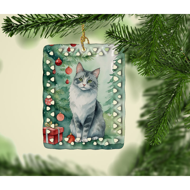 Ornement en porcelaine australienne, Chat australien