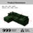 105" Modular Sectional Couch,Upholstered Soft Chenille Fabric Sofa,3 Seater With Ottoman L Shape Sofa-581128006