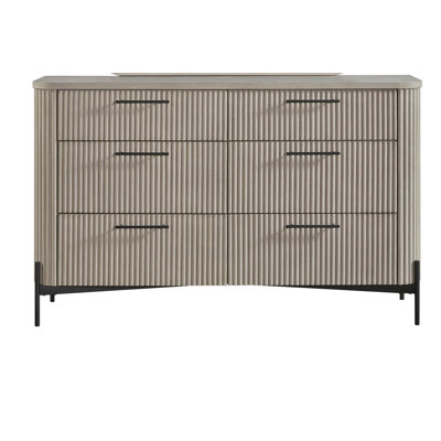 Commode 6 tiroirs - Taupe