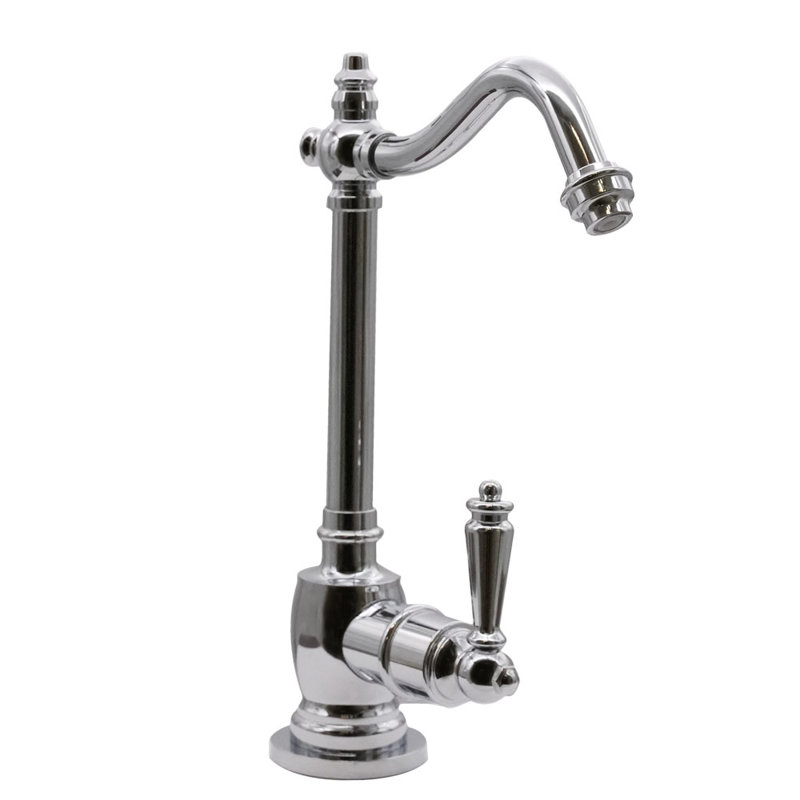 9" Victorian 1-Lever Handle Cold Water Dispenser Faucet, Polished Chrome