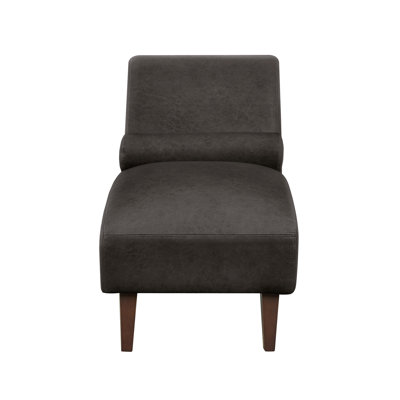 Technical Leather Chaise Lounge With Foam Filling