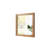 30X30" Modern Wood Square Flat Mirror