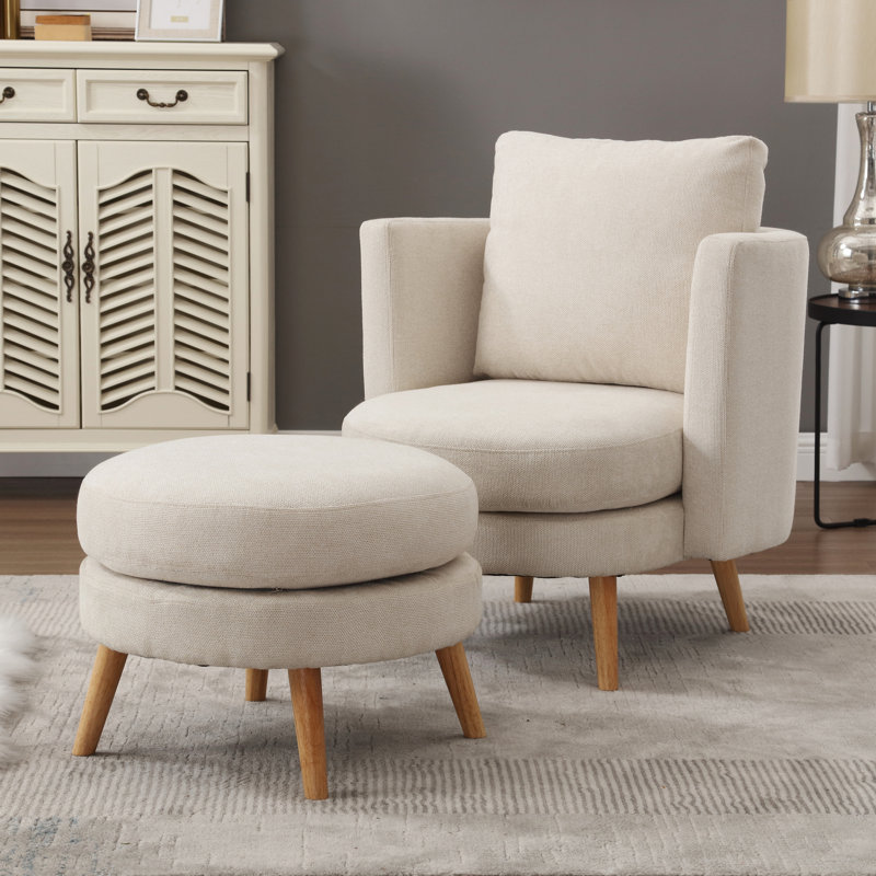 Fauteuil Kefira, Polyester beige