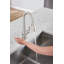 Robinet de cuisine à poignée simple Moen Sleek MotionSense Wave avec technologie Power Clean-26346650