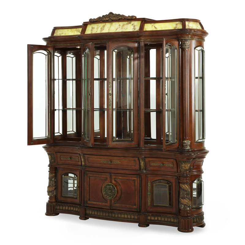 Vaisselier avec plateau lumineux Villa Valencia, Avec