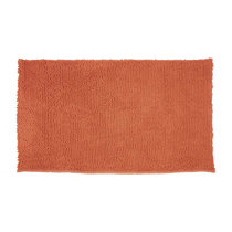 Orange wedge recycled cotton bath mat 50 x 90 cm