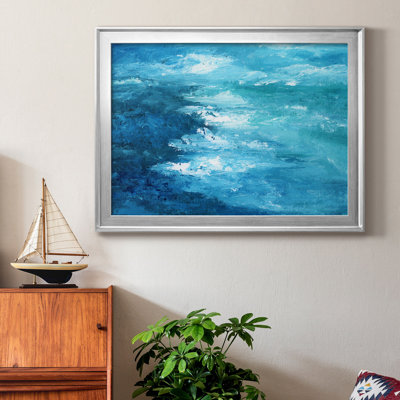 Crashing Waves I - Peinture sur toile encadrée