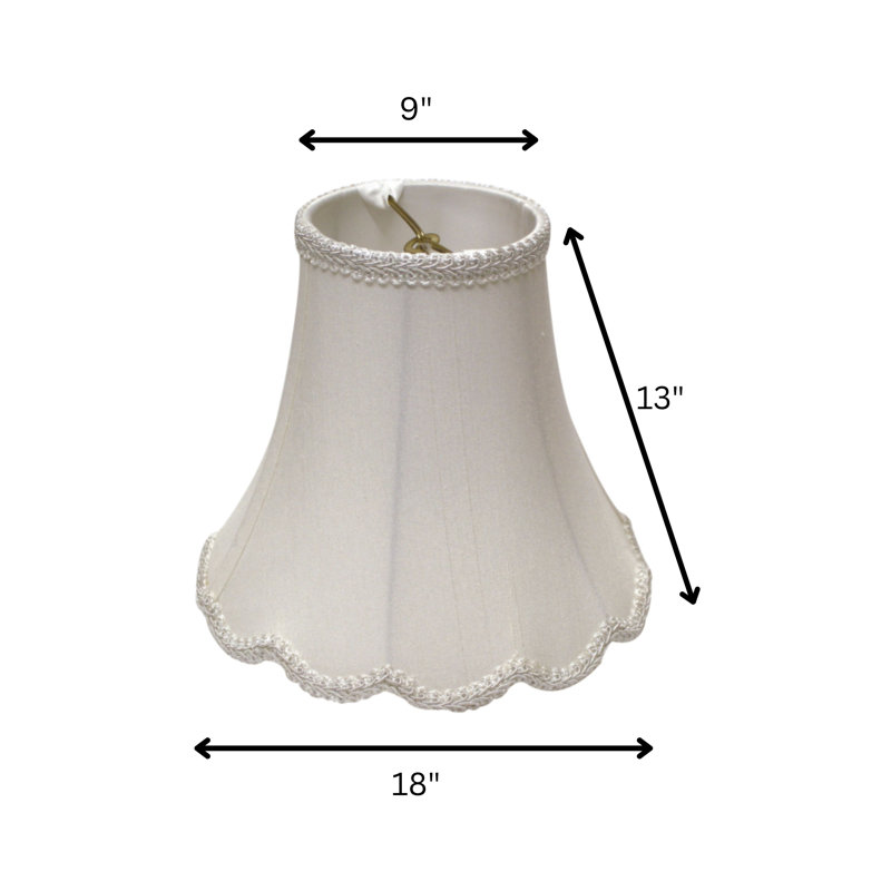 Abat-jour en tissu Fancy Oblong Softback, Blanc, H 13 po x l 18 po x P 18 po