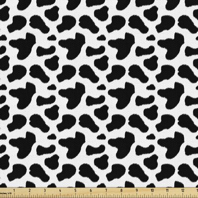 fab_41042_ Cow Print Fabric By The Yard, Animal Hide Pattern Spots Farm Life Cattle Camouflage Animal Skin, Decorative Fabric For Upholstery And Home -  East Urban Home, EC6AC6D7014B4188AD3C8BF7AC7EB3F4