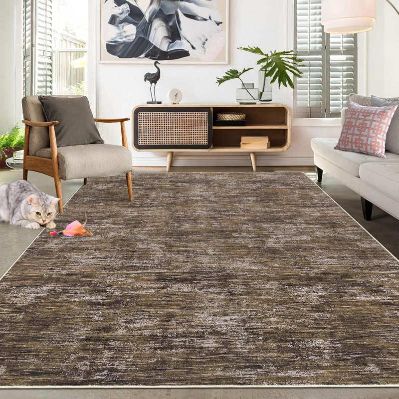Tapis de couloir 2 x 6 x 2 po Tapis de couloir lavable Tapis de couloir contemporain, Rectangle 10 pi x 13 pi