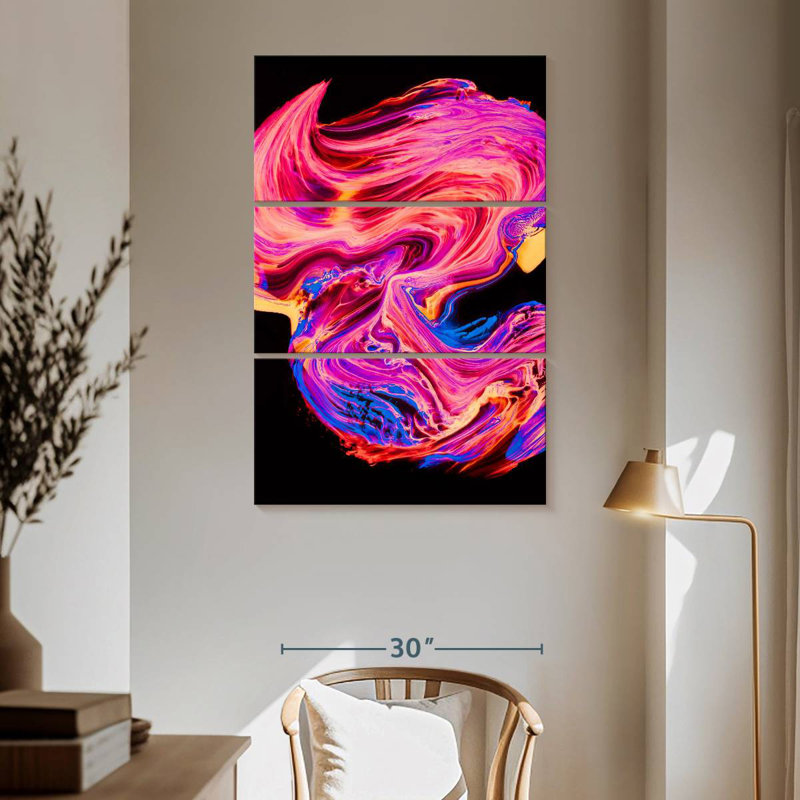 Peinture abstraite Avery, H 65 po x l 42 po